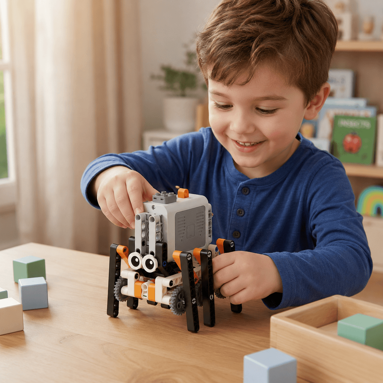 RoboBlock - chodzący robot do samodzielnego złożenia (102 elementy)